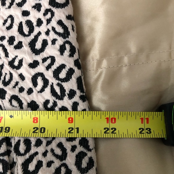 Sanctuary Black/White Leopard Print Coat XL - Picture 6 of 7